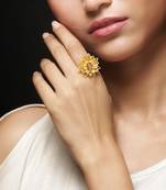 Fleur-de-Lotus Silver Finger Ring