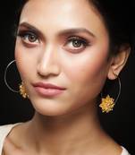 Fleur-de-Lotus Silver Earrings