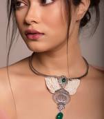 Morni Filigree Silver Necklace