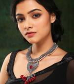 Jodha Silver Necklace