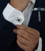 Malhar Royal Silver Cufflinks