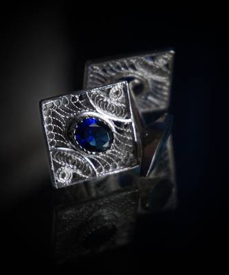 Malhar Royal Silver Cufflinks 3