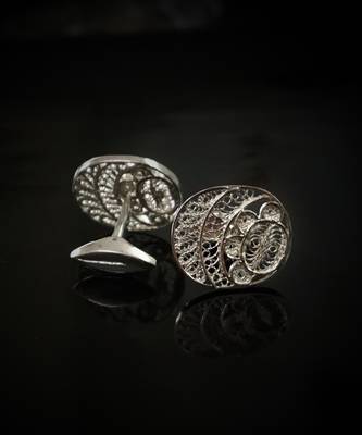Kiyansh Imperial Silver Cufflinks 3