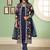 Colorful Navy blue Sequins embroidered georgette indian salwar kameez