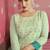 Mint Green Cotton Thread Work Festival Wear Salwar Kameez