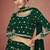 Dark Green Color Embroidered Festival Salwar Kameez