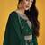 Dark Green Georgette Long Length Trendy Salwar Suit