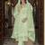 Parrot Green Color Resham Faux Georgette Pakistani Suit