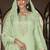 Parrot Green Color Resham Faux Georgette Pakistani Suit