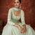 Light blue color Georgette Embroidered Floor Length Anarkali Suit