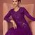 Dark Purple Embroiedred Floor Length Salwar Kameez