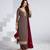 Rose Mauve Color Georgette Floor Length Anarkali Suit