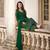Green Embroidered Trendy Salwar Kameez