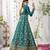 Dark sea green Sangeet Net Designer Salwar Suit