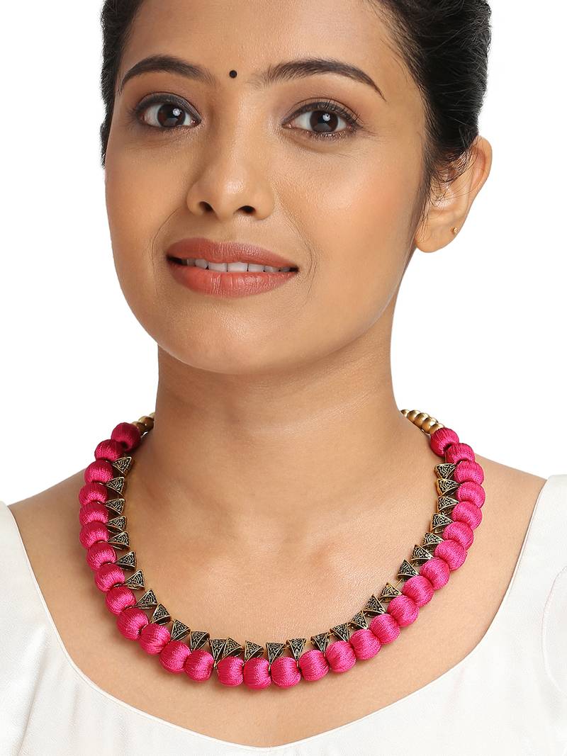 Pink south-indian-jewellery