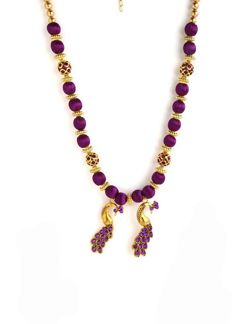Purple south-indian-jewellery