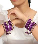 Purple bridal-jewellery