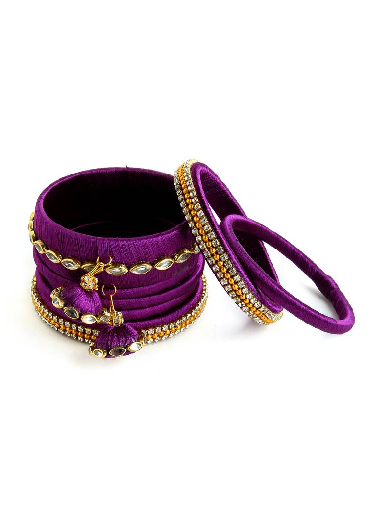Purple bridal-jewellery
