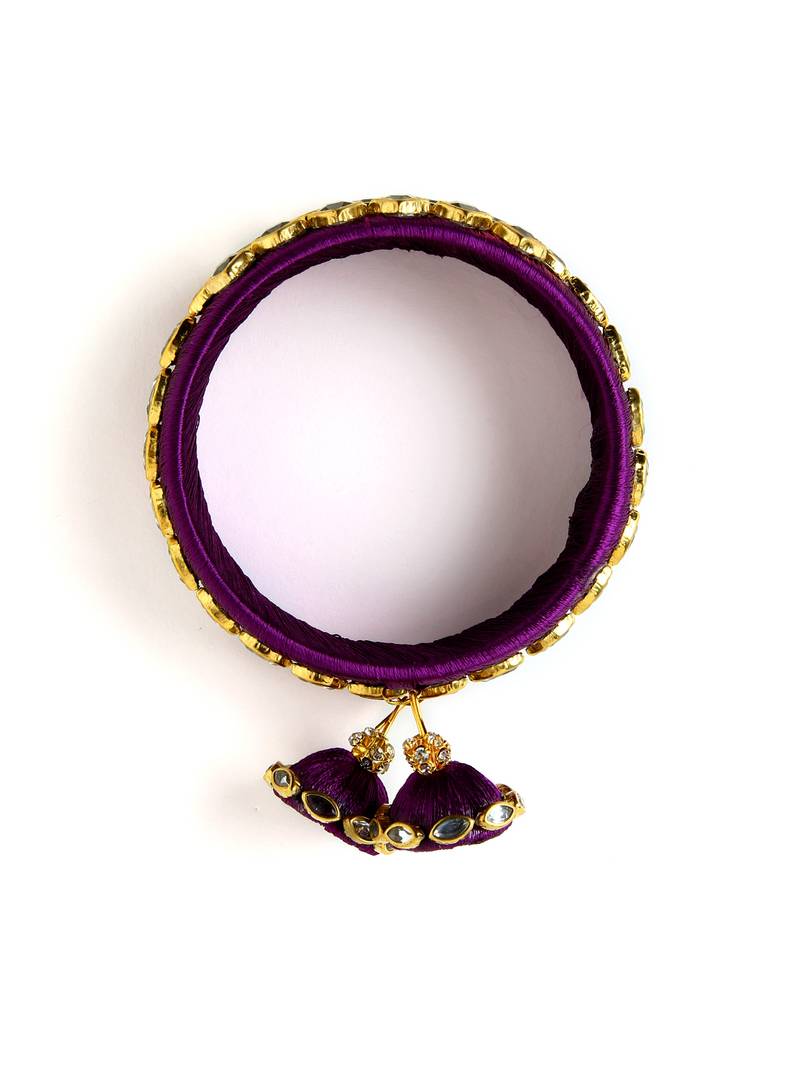 Purple bridal-jewellery