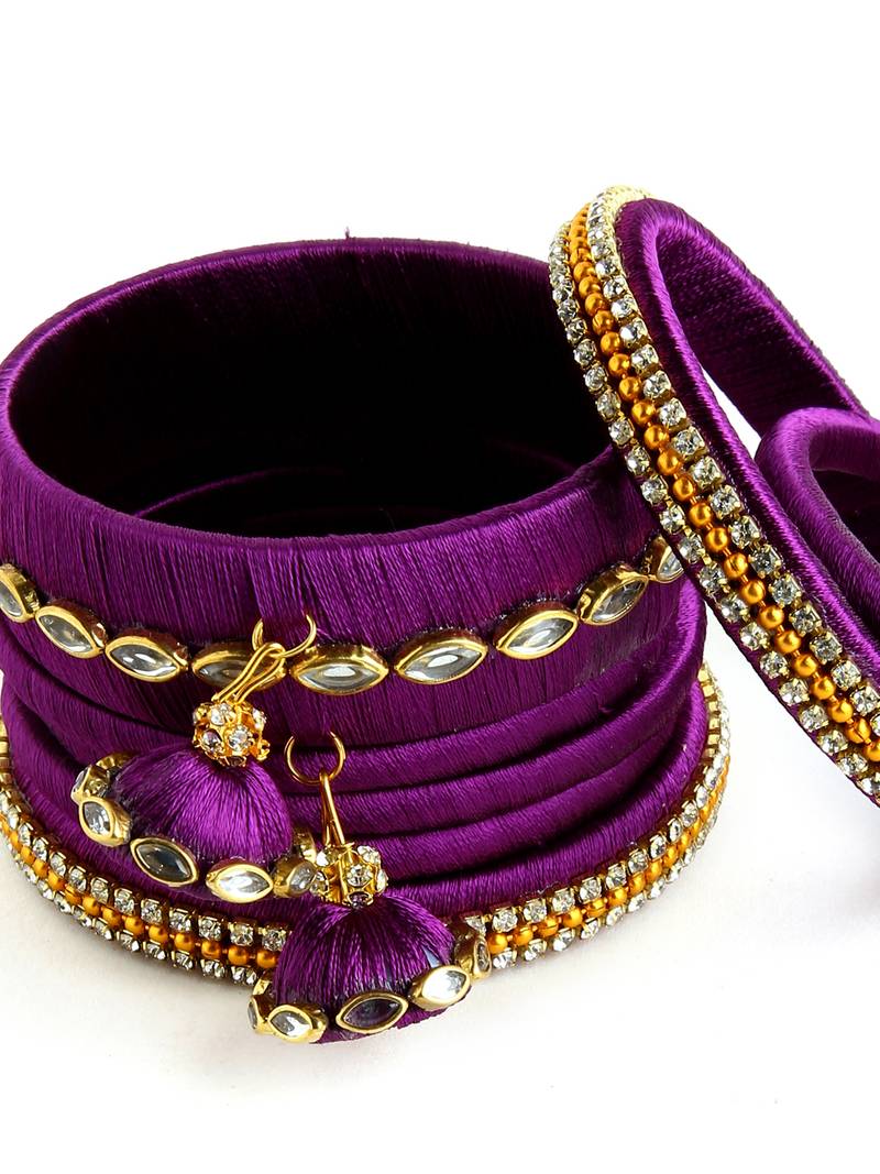 Purple bridal-jewellery