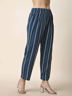 Women Reyon Printed Kurta and Trousers With Dupatta 5