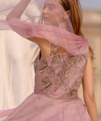 Purple Draped Gown 4