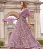 Mauve Gown With Drape