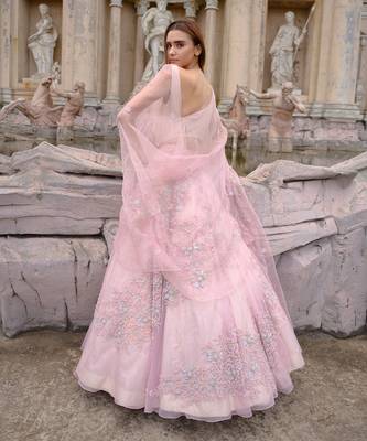 Pink Gown With Drape 4