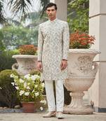 Laska - Chikankari & Zari Work 
Achkan Jacket Set