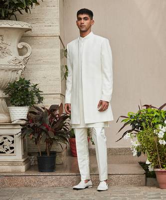 Sahirah - Chikankari Open Jacket Set 3