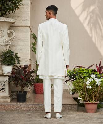 Sahirah - Chikankari Open Jacket Set 4