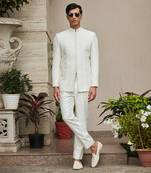 Parvana - Chikankari Bandhgala Jacket Set