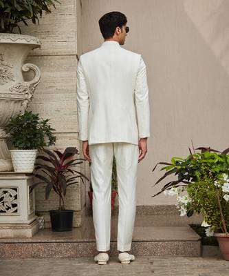 Parvana - Chikankari Bandhgala Jacket Set 5