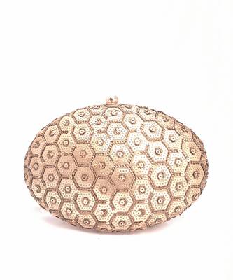 Honeycomb Sequins Clutch 2