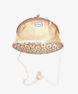 Honeycomb Sequins Clutch 4