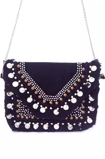 Marble Coin Boho Clutch