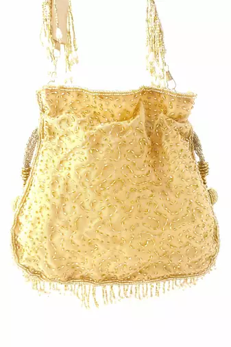 Gold Fringe Glam Potli