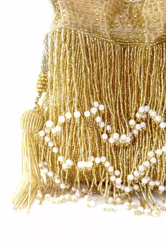 Gold Fringe Glam Potli