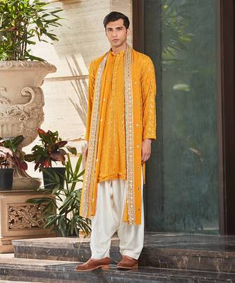 Dhruva - Chikankari Kurta Set 1