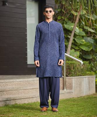 Avasa - Abstract Embroidery Kurta Set 1