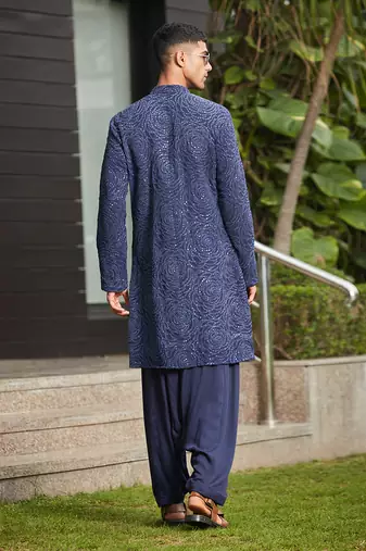 Avasa - Abstract Embroidery Kurta Set