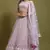 Light Purple Fancy Sequins Embroidered With Viscous Kantha Thread Work Bridal Net Party Wear Lehenga Choli