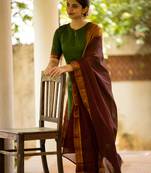 Olive plain cotton ethnic-kurtis