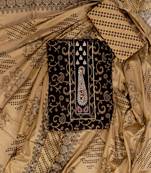 Black printed cotton salwar