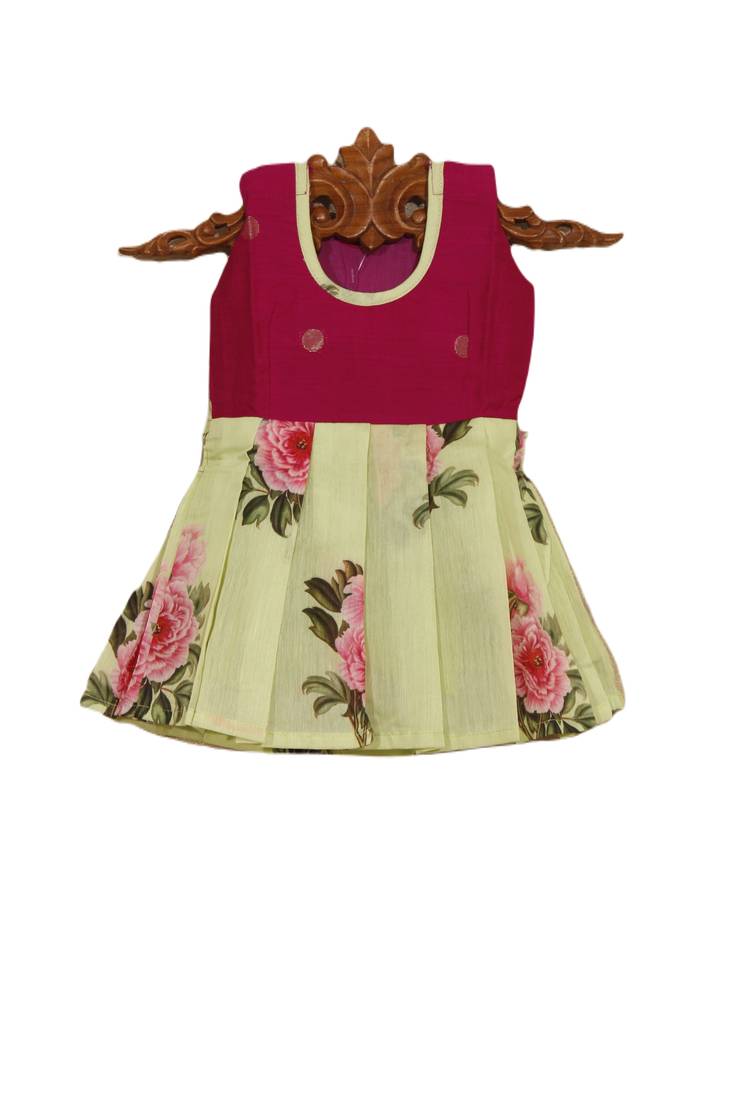 Shivangi Baby Girls Pattu Frock
