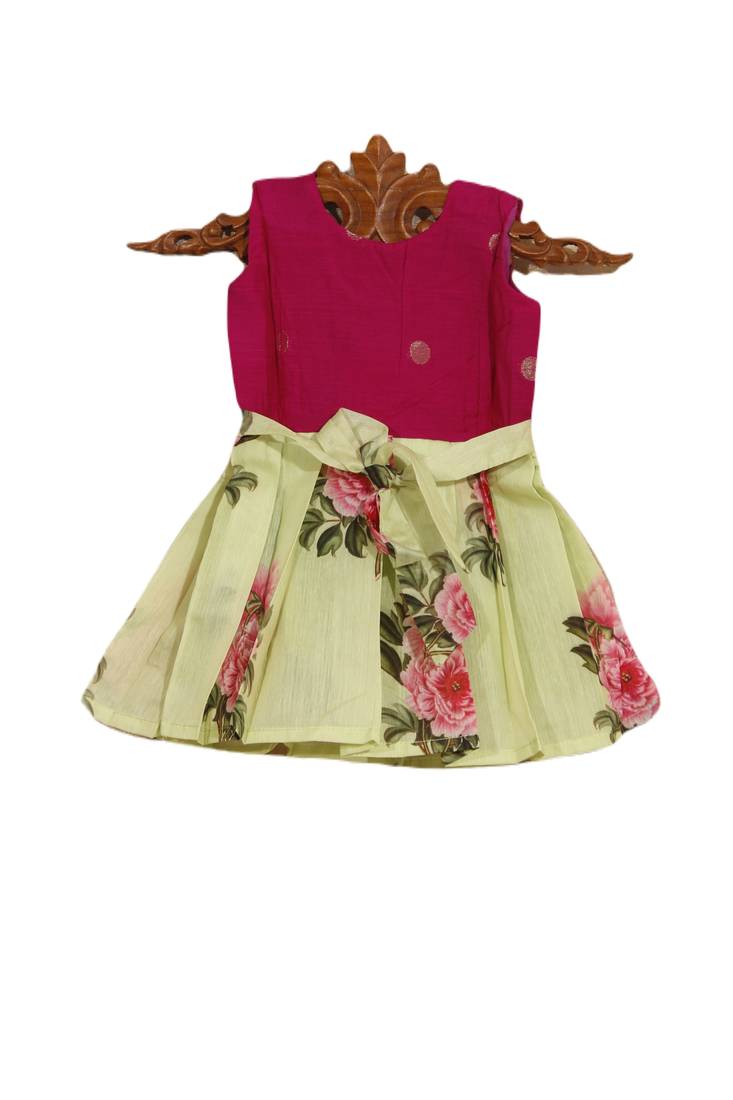 Shivangi Baby Girls Pattu Frock