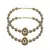 Brass Gold Platted  Golden Stone Studded  Anklet