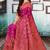 Magenta woven art silk saree with blouse