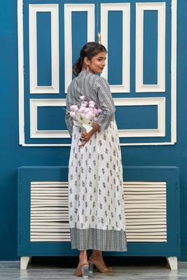 White printed rayon ethnic-kurtis 3