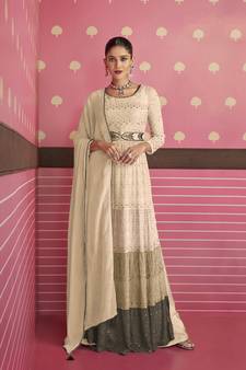 Chiku embroidered faux georgette salwar